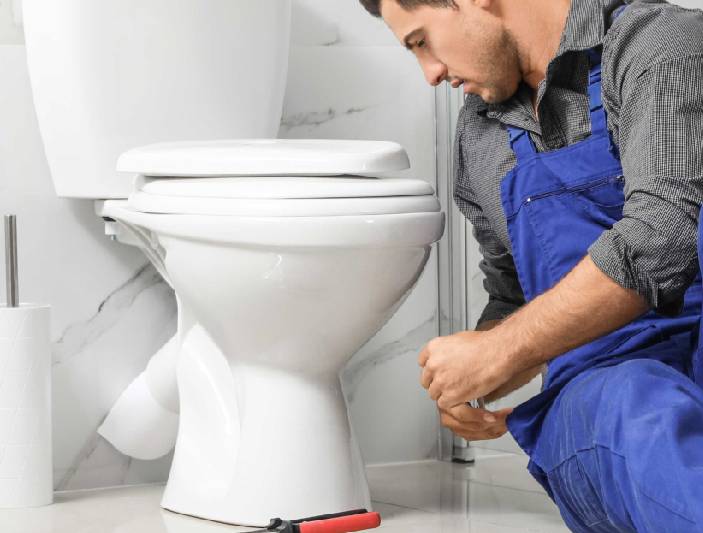 Western toilet repair